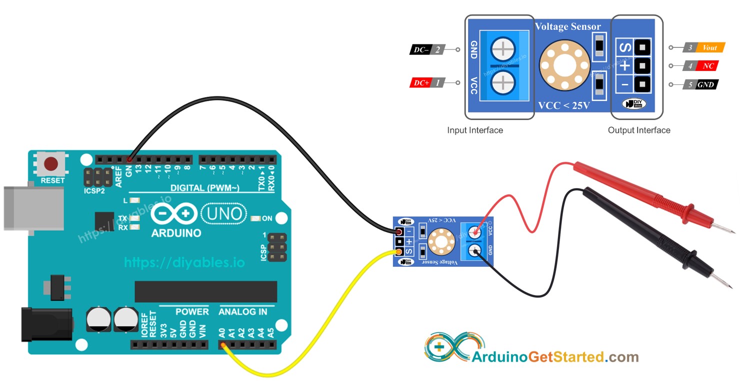Arduino cảm biến điện áp