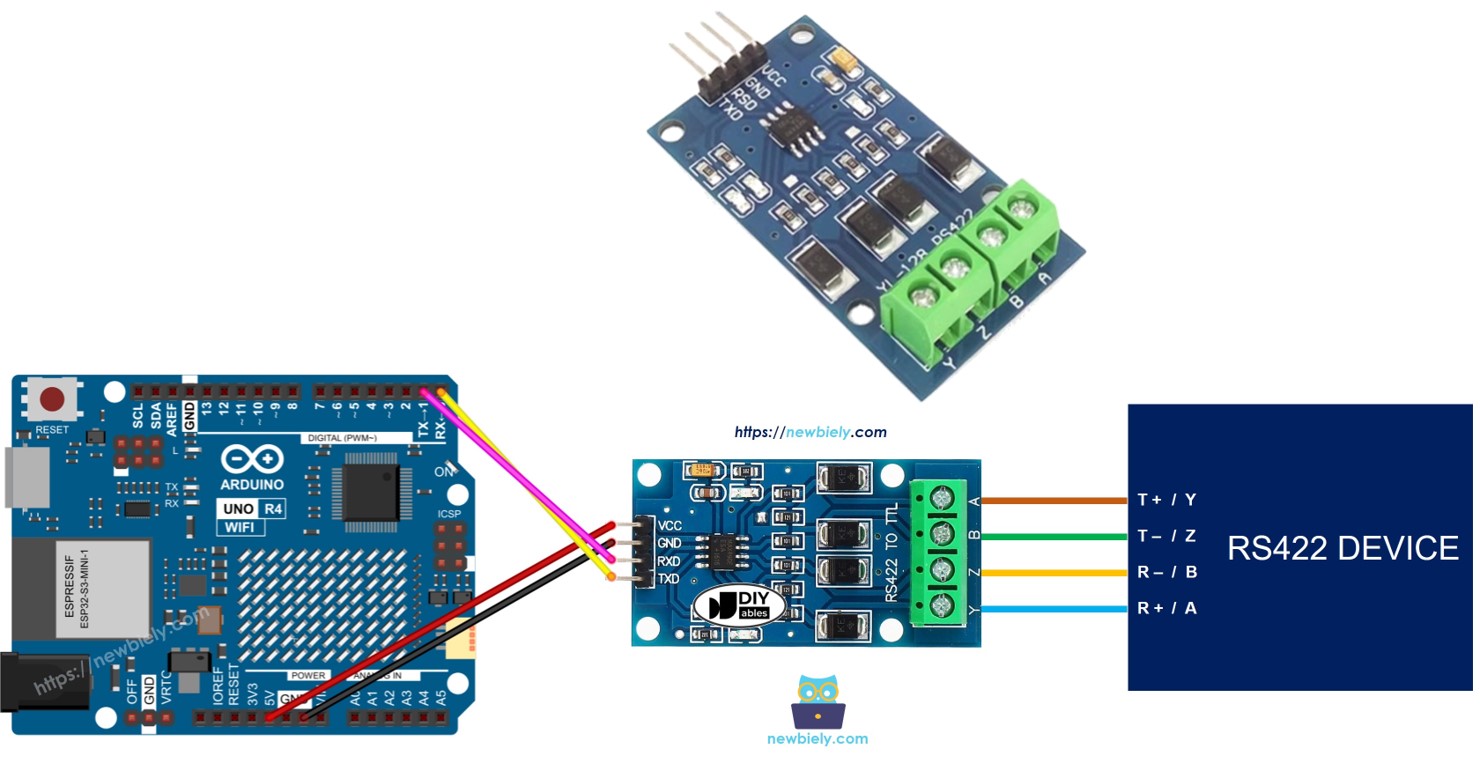 Arduino UNO R4 rs-422