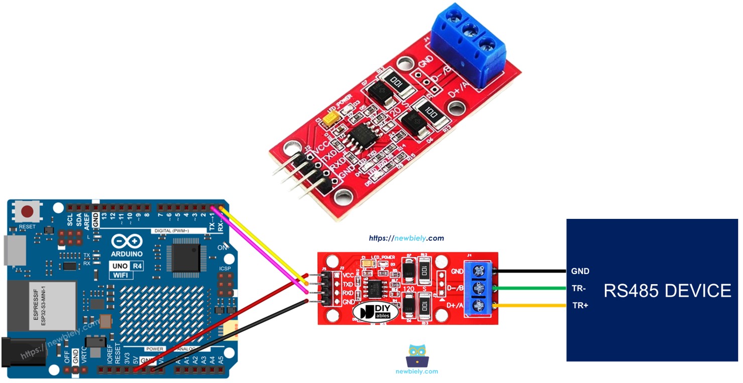 Arduino UNO R4 rs-485