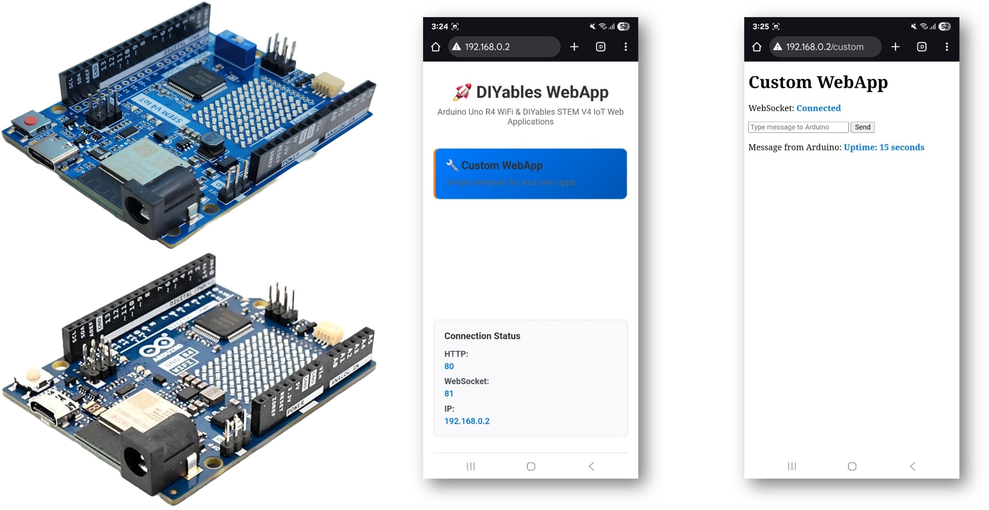 Arduino custom webapp example - build your own web interface tutorial