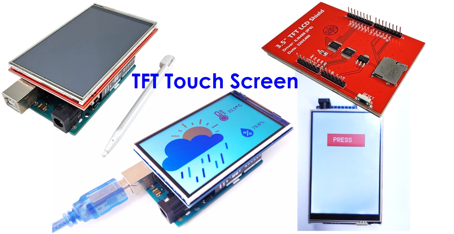 Arduino UNO R4 tft lcd touch màn hình