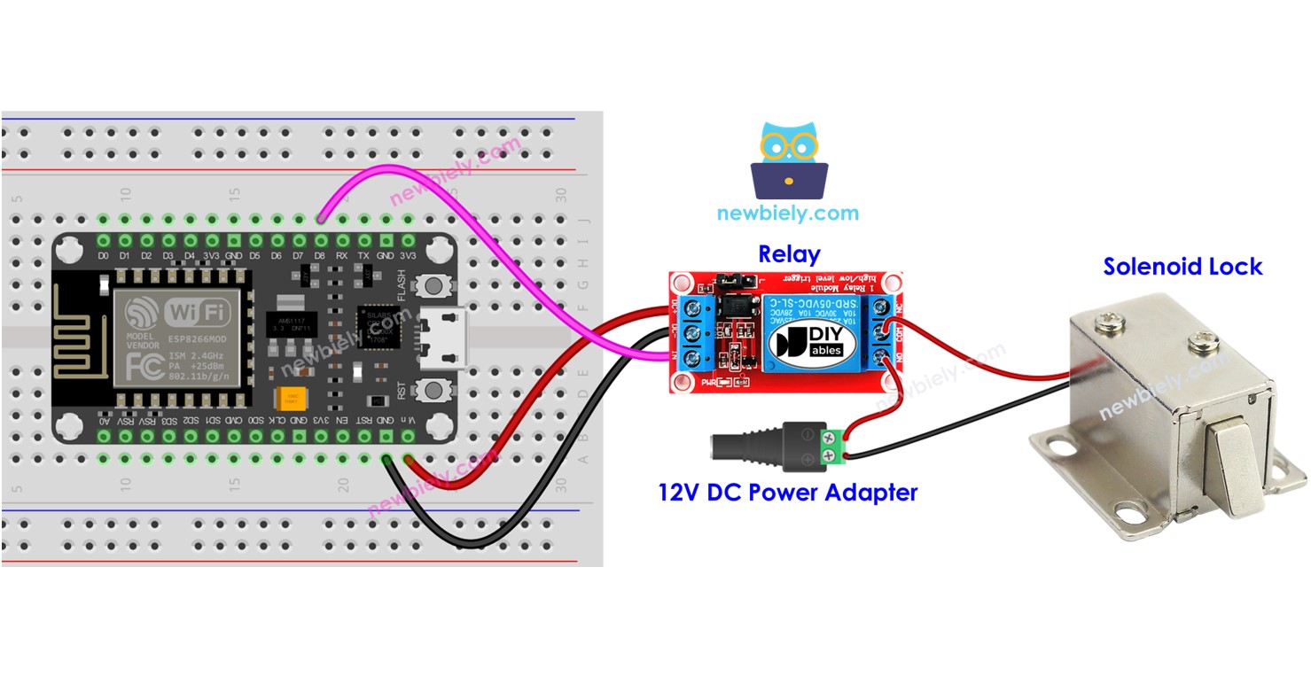 ESP8266 khóa cửa