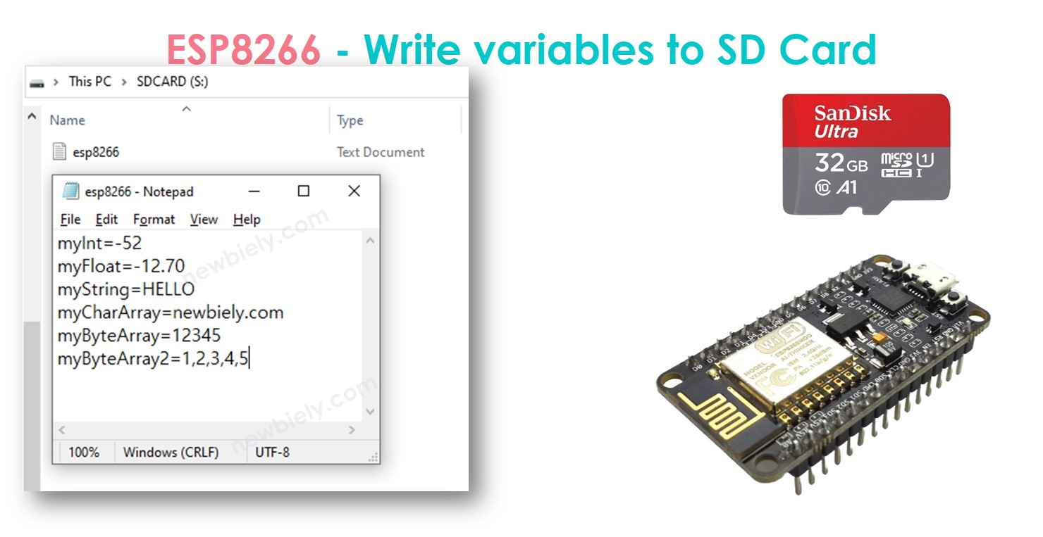 ESP8266 NodeMCU thẻ nhớ microsd