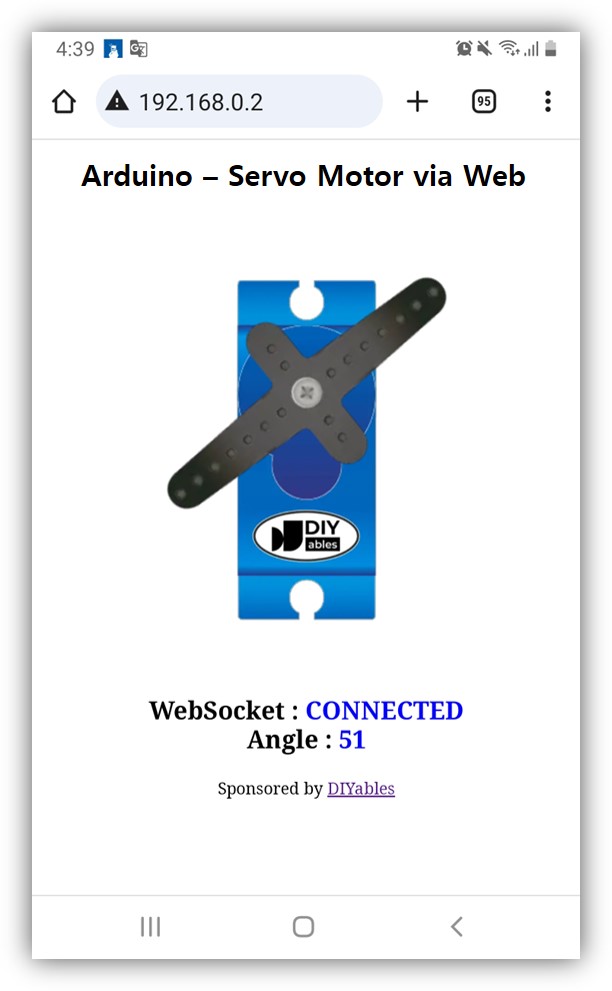 Arduino điều khiển động cơ servo thông qua trình duyệt web