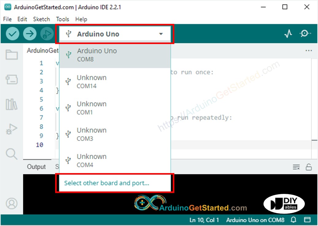 Arduino ide - cách chọn bo mạch Arduino