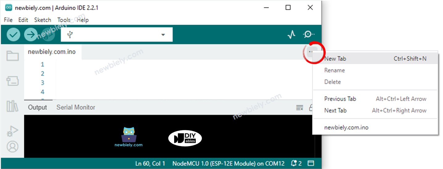 Arduino ide 2 adds file