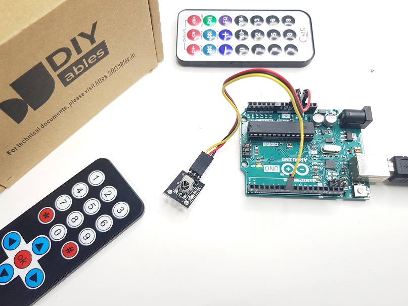 mô-đun nhận tín hiệu ir từ điều khiển từ xa cho Arduino
