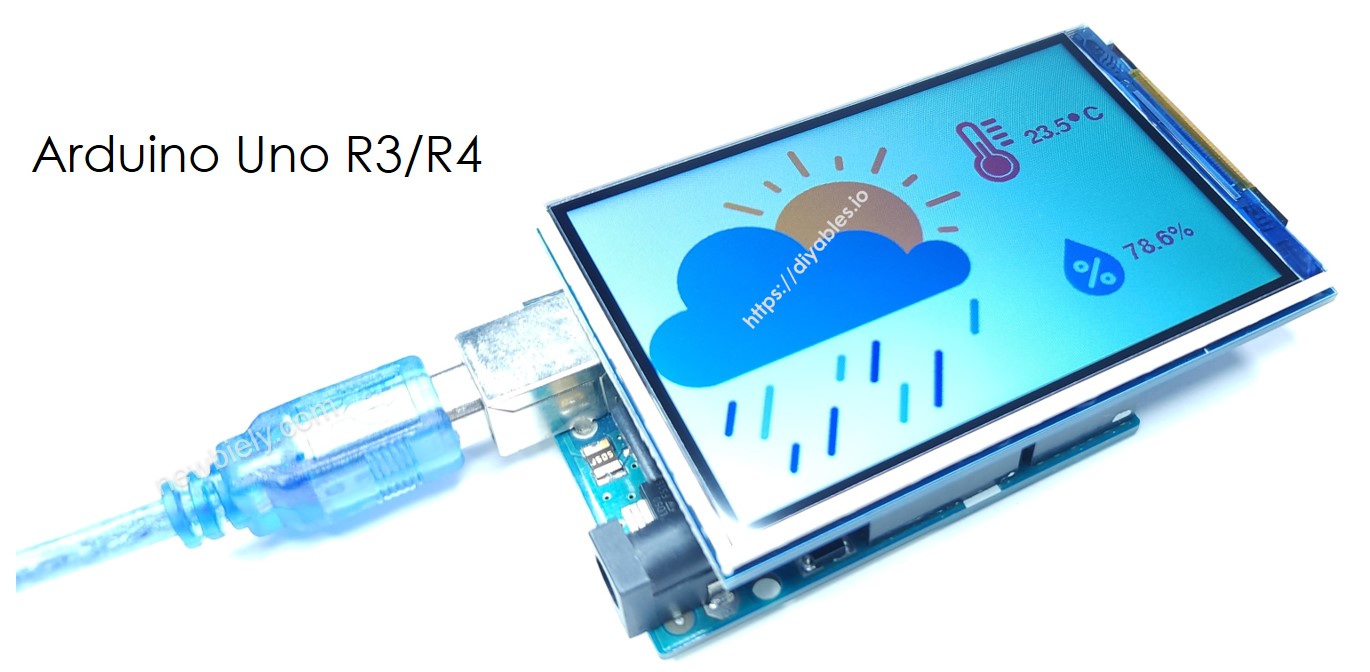 Arduino UNO R4 màn hình multiple images on tft lcd màn hình