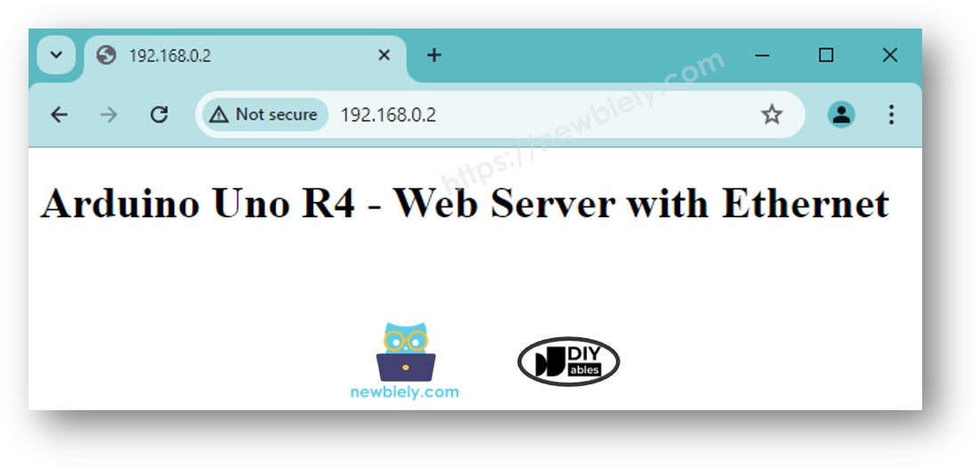 Arduino UNO R4 Ethernet web server