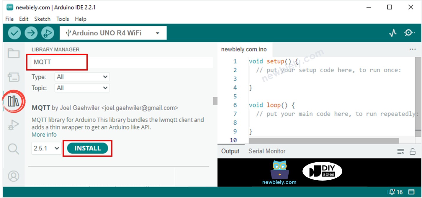 Arduino UNO R4 mqtt thư viện