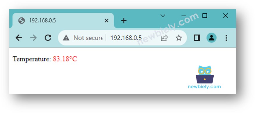 Arduino UNO R4 r4 temperature web browser