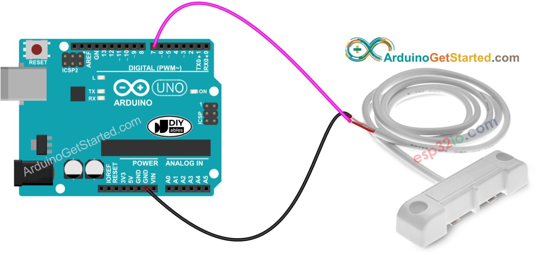 sơ đồ nối dây cảm biến nước Arduino