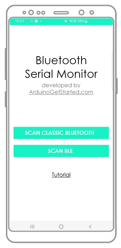 Bluetooth serial monitor app