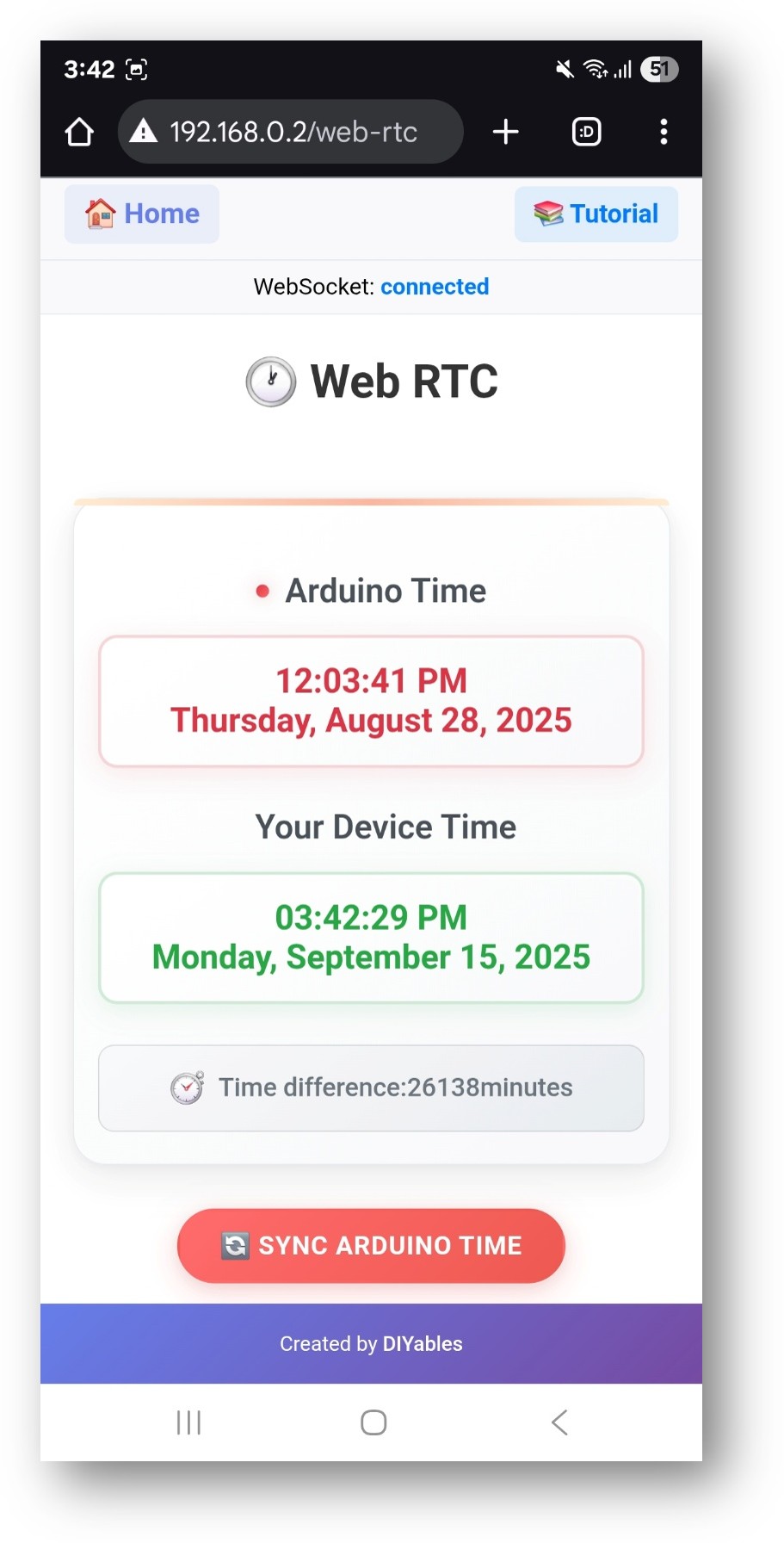 Ứng dụng web cho ESP32 diyables webrtc