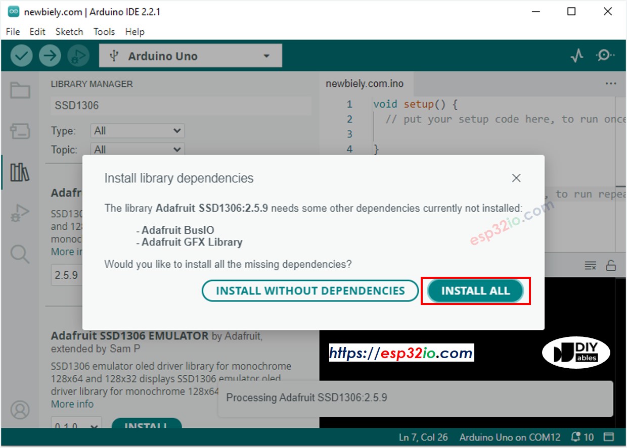 ESP32 adafruit gfx sensor thư viện