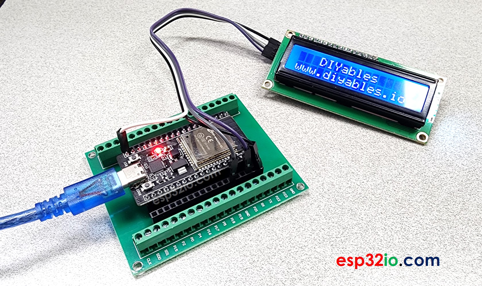ESP32 lcd i2c màn hình