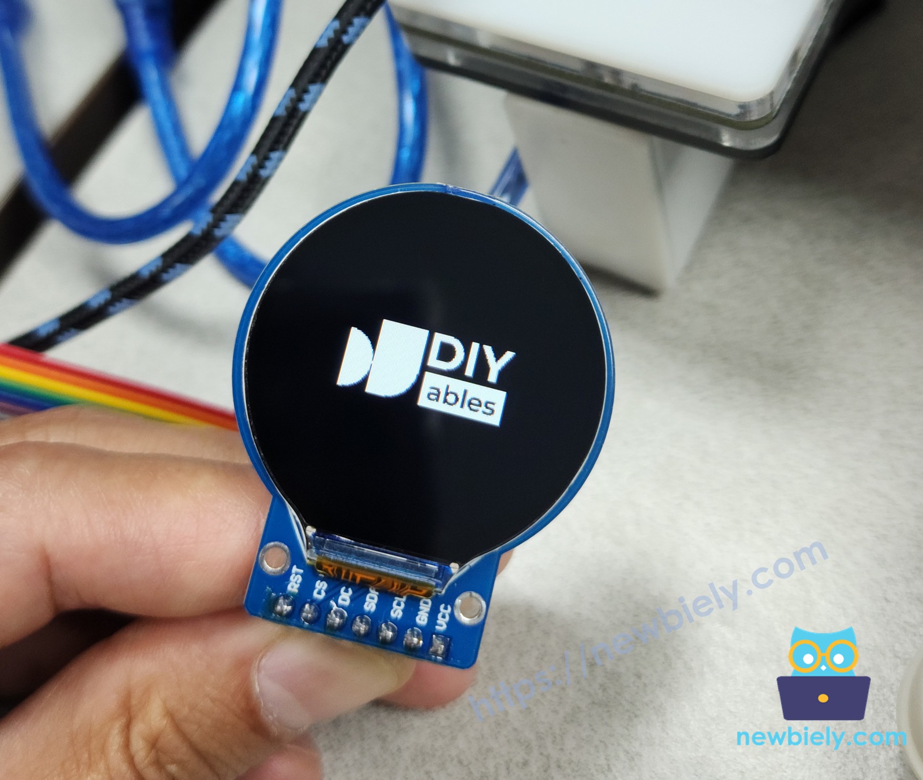 ESP32 round circular tft lcd màn hình screen màn hình image from thẻ SD