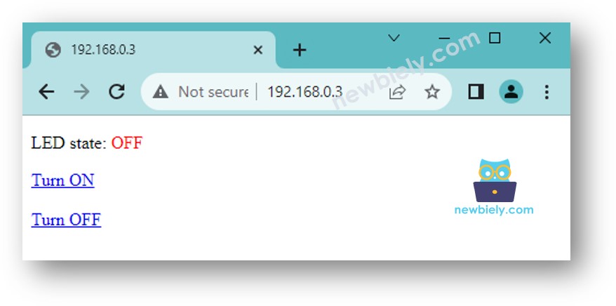 trình duyệt web LED cho ESP8266 NodeMCU