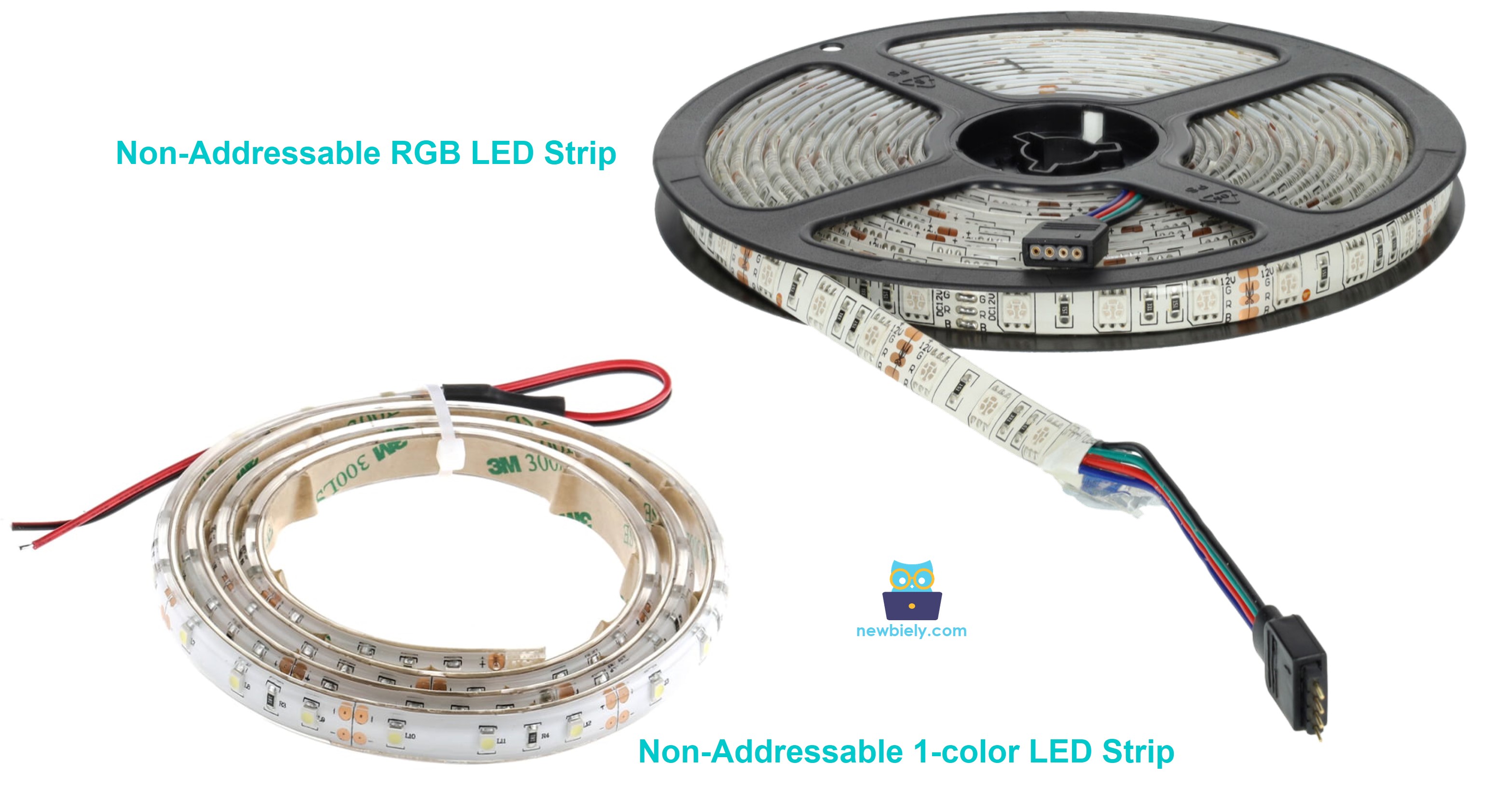 ESP32 non-addressable LED strip sơ đồ chân