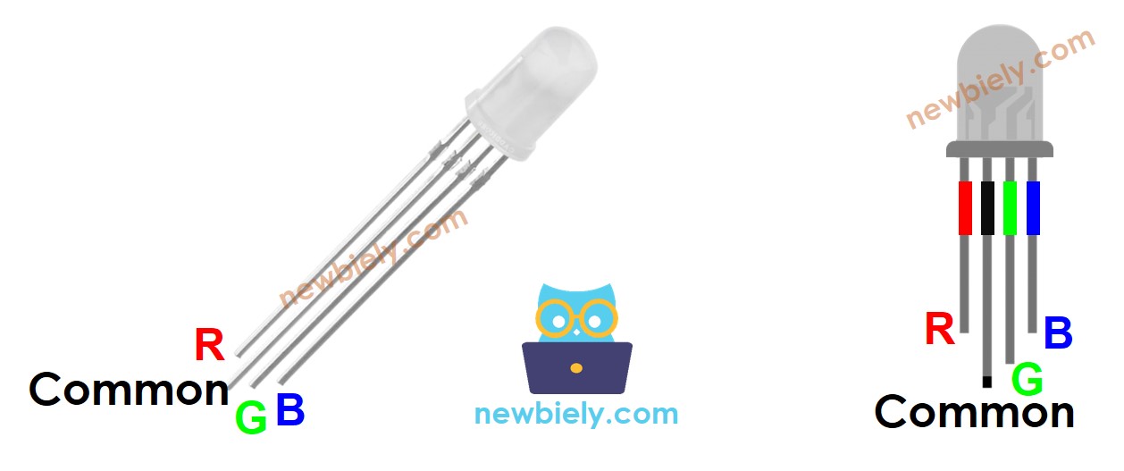 rgb LED sơ đồ chân