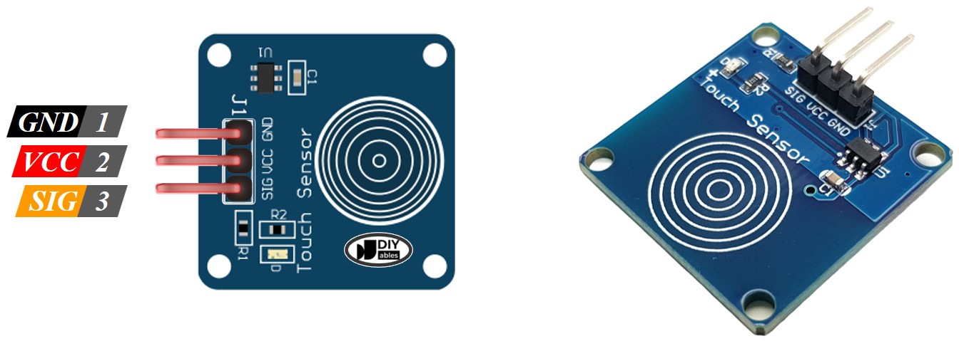 cảm biến chạm sơ đồ chân