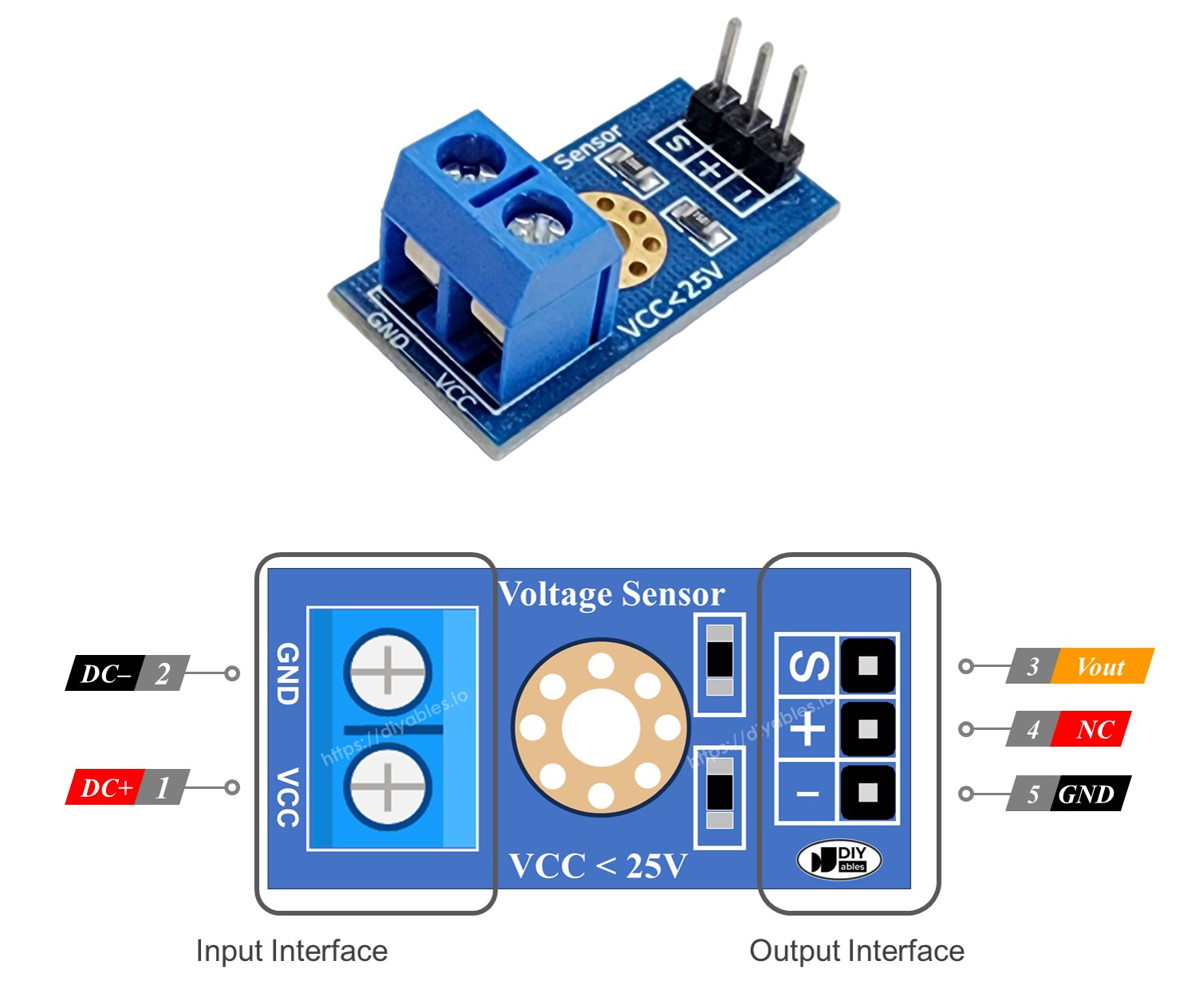 voltage sơ đồ chân